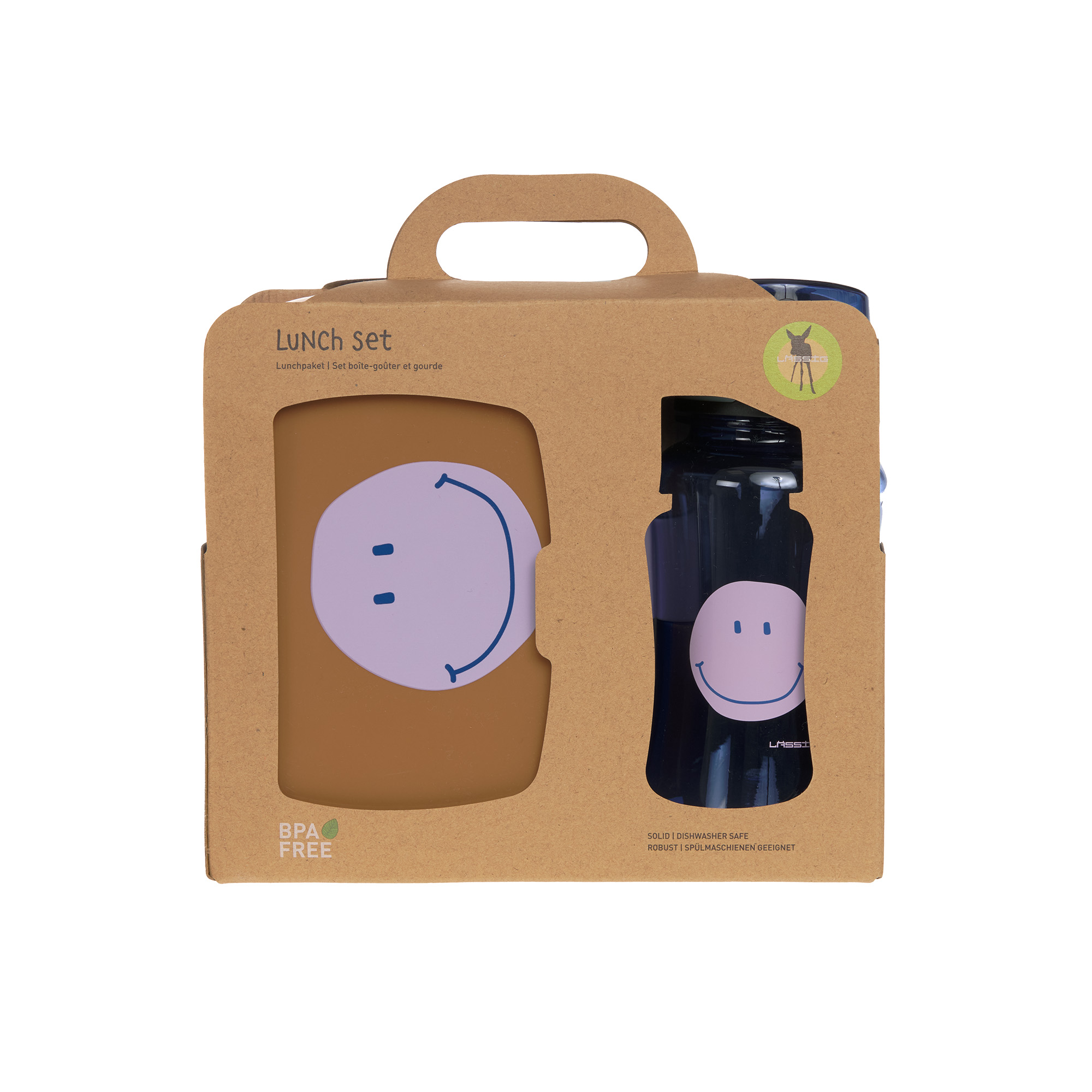 Lässig Lunch Set Little Gang Smile caramel/blue - 10