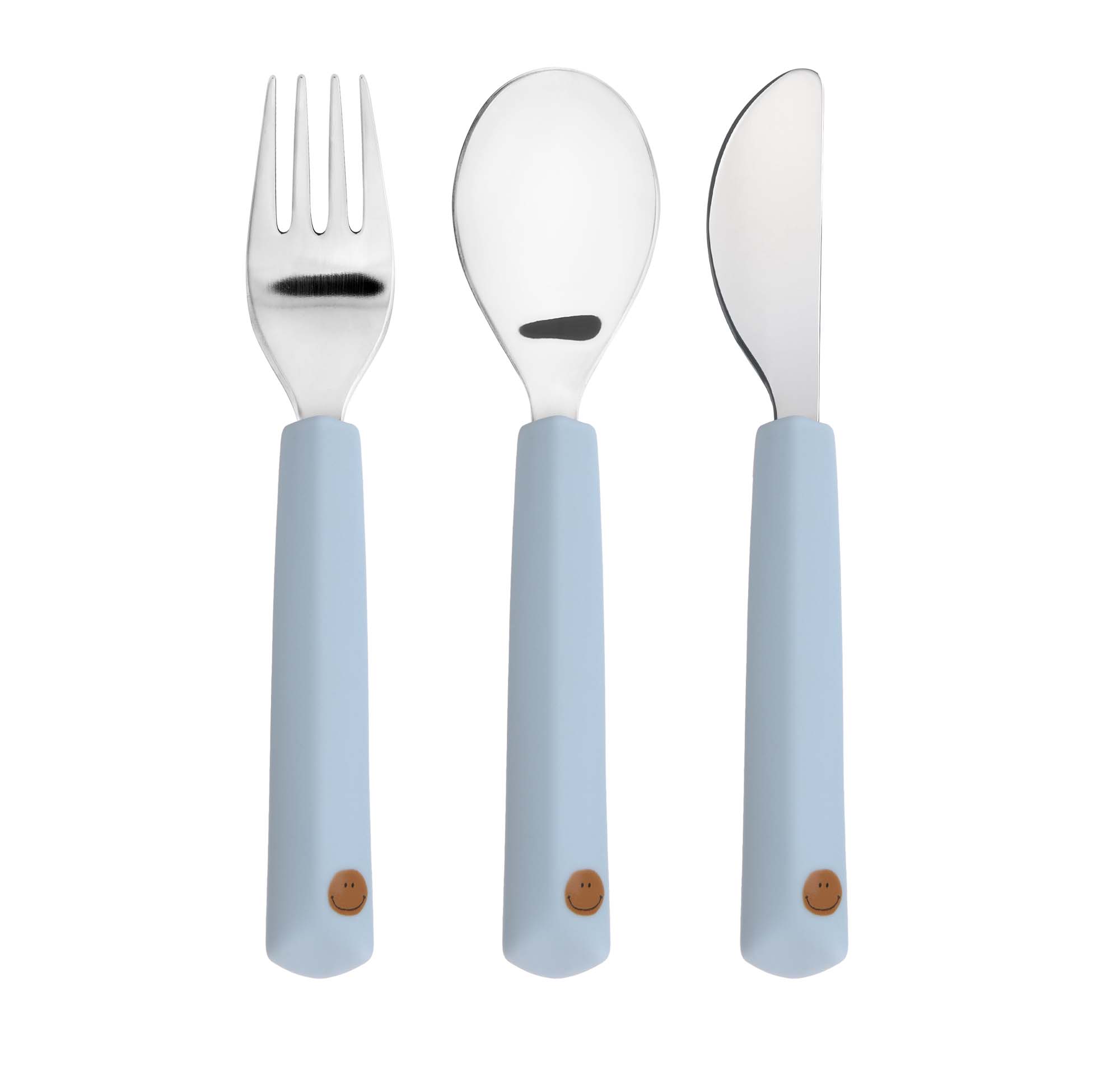 Lässig Cutlery with Silicone Handle 3 pcs Happy Rascals