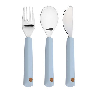 Lässig Cutlery with Silicone Handle 3 pcs Happy Rascals