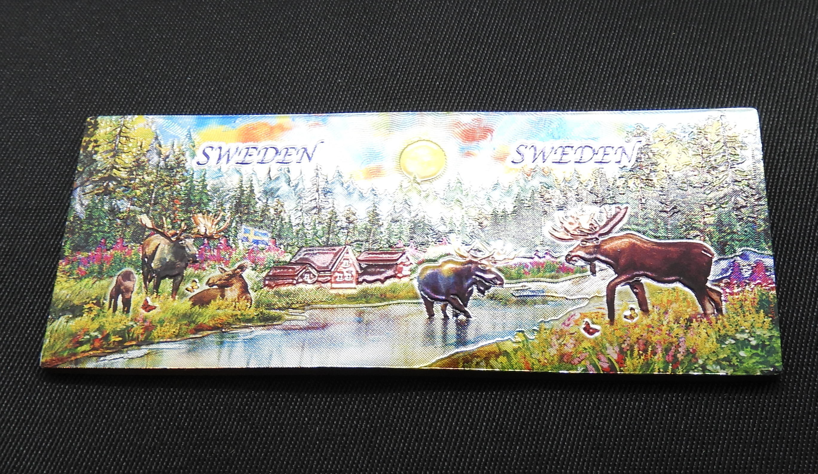 Kylskåpsmagnet  Älg Sverige Sommar