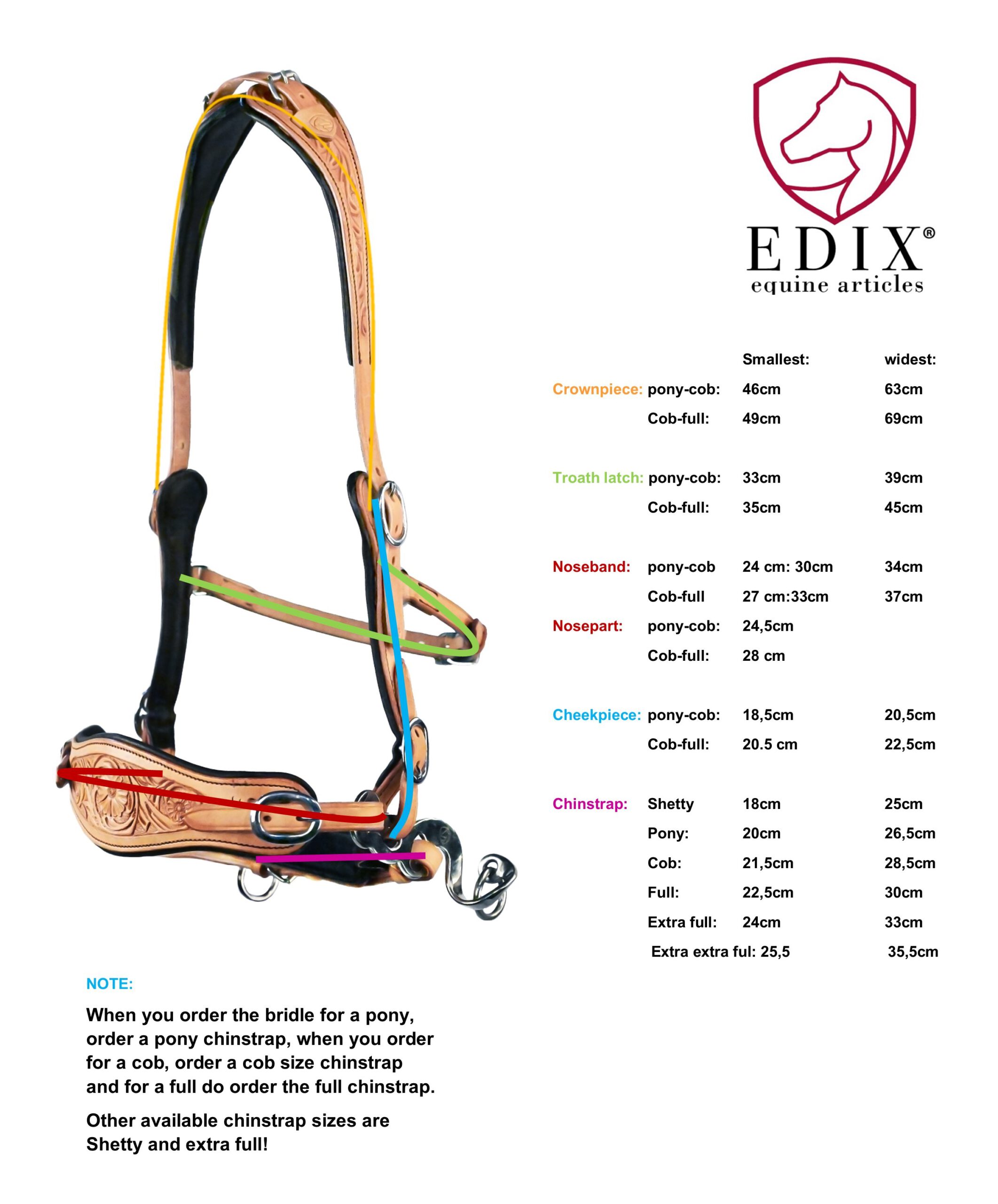 Bridle Anatomical, Edix© Brightstar, cognac - 6
