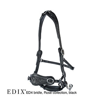 Hackamore huvudlag Anatomical, Edix© Rose, svart
