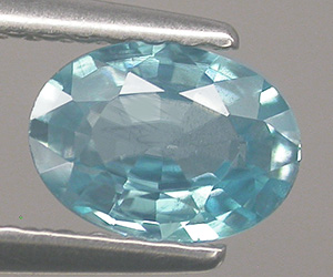 Impresionante piedra preciosa de circón azul natural con brillo superior de 1,01 ct