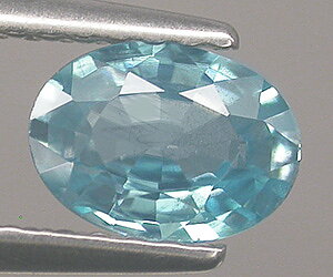 Impresionante piedra preciosa de circón azul natural con brillo superior de 1,01 ct