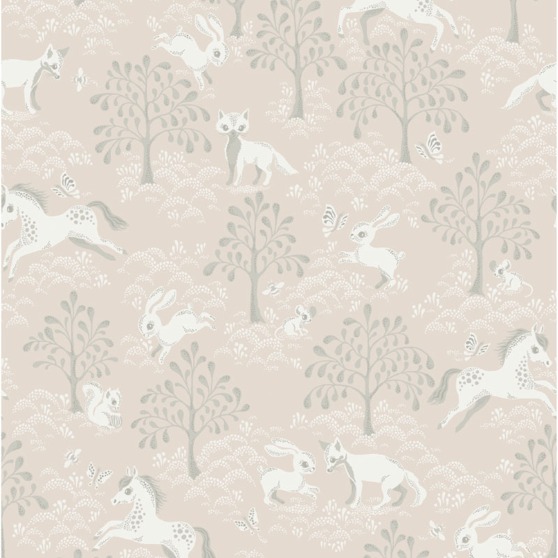 TAPET FAIRYTALE FOX, Dusty Pink - 2