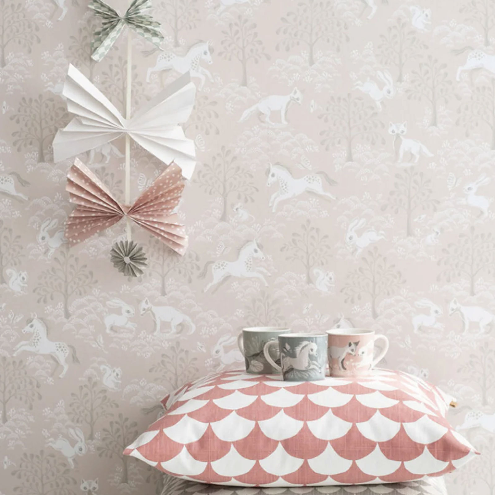 TAPET FAIRYTALE FOX, Dusty Pink - 3