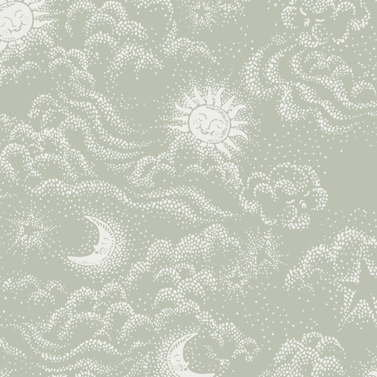 TAPET HAPPY CLOUD, Sage Green - 2