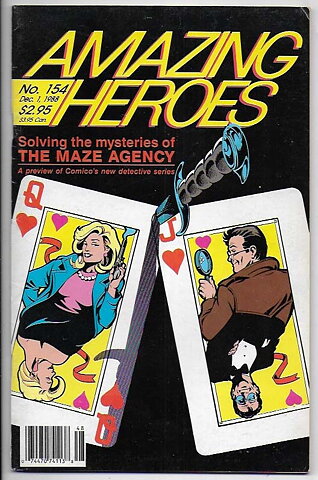 Amazing Heroes # 154 VG/FN 1st Adam Hughes Cover Art
