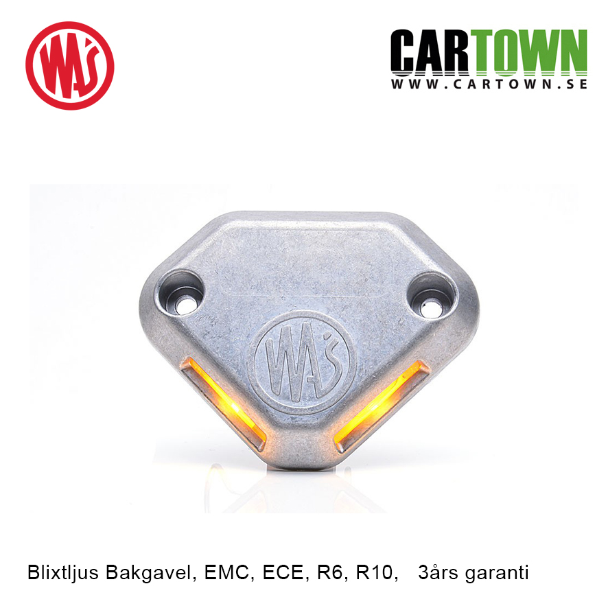 Blixtljus bakgavel,  –  Orange EMC