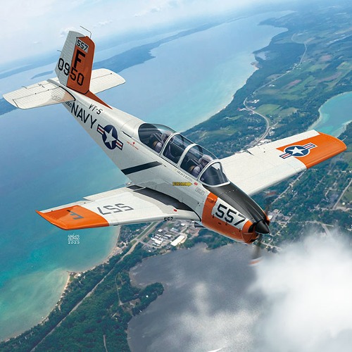 1/48 USN T-34 B Mentor VT-5 Training Ari Wing