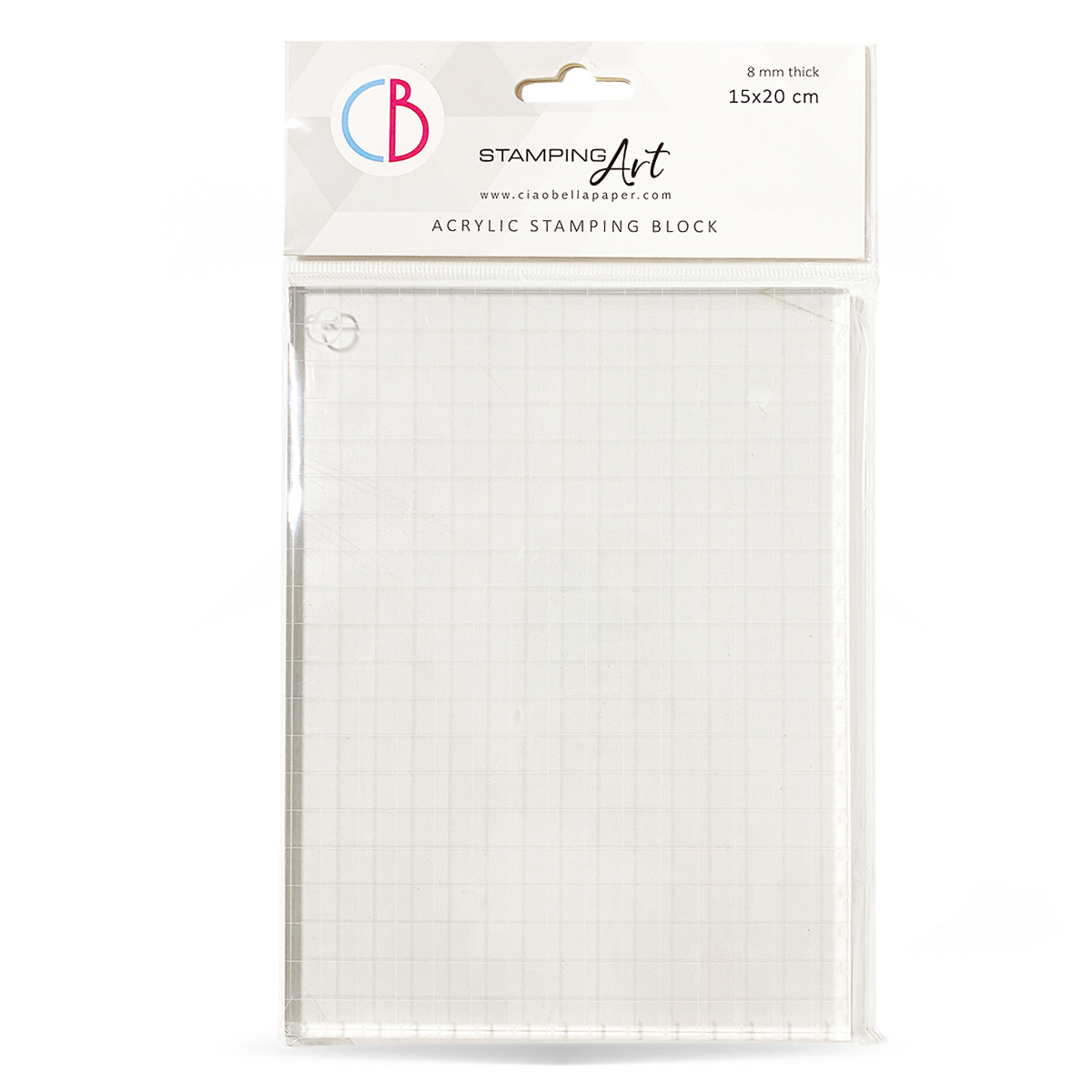 Ciao Bella Stamping Art Acrylic Block 15x20 cm w gridlines - 2