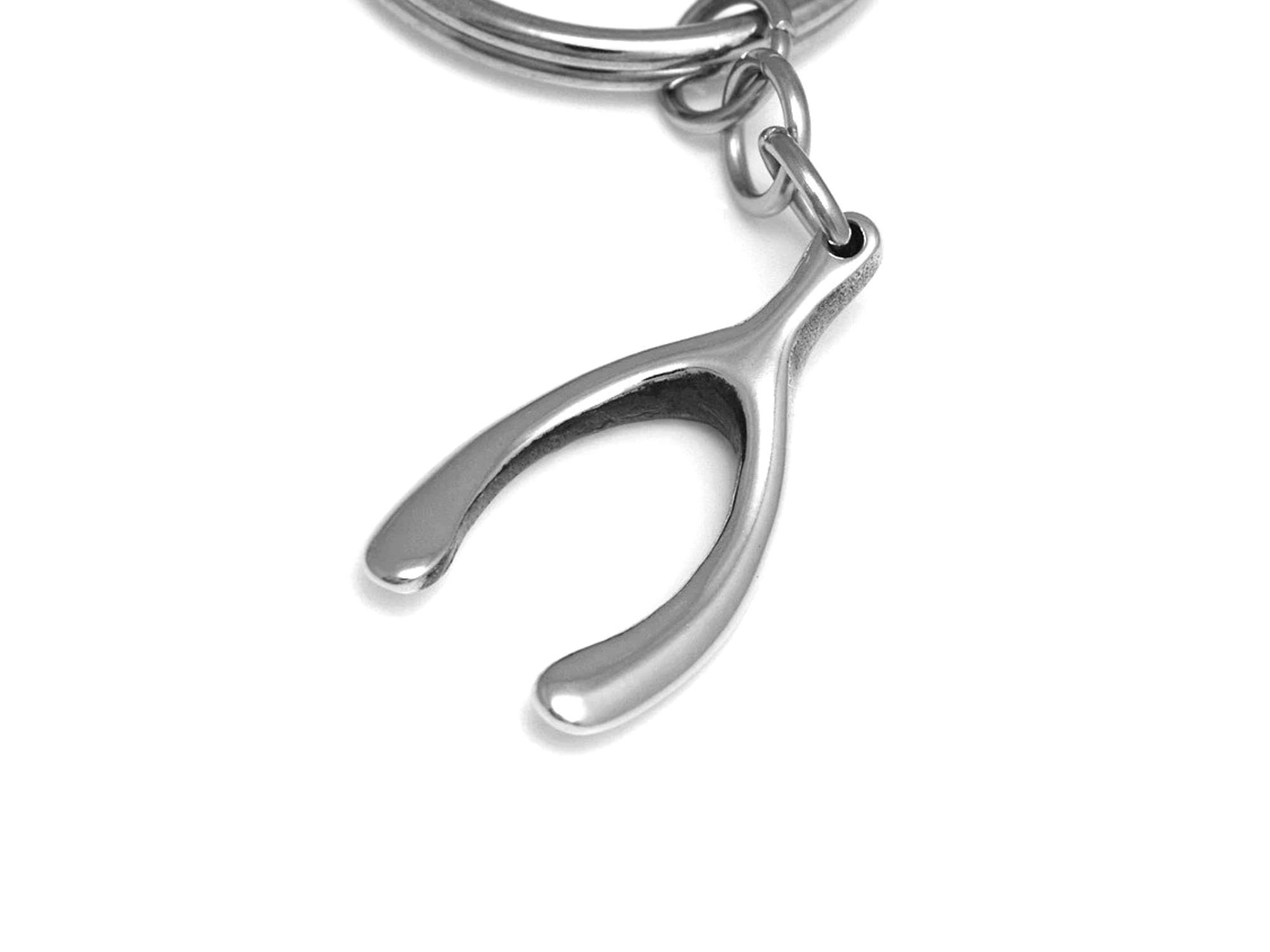 Önskeben Nyckelring, Tur Accessoar, Lyckoamulett Nyckelhållare i Tenn och Stål - 3