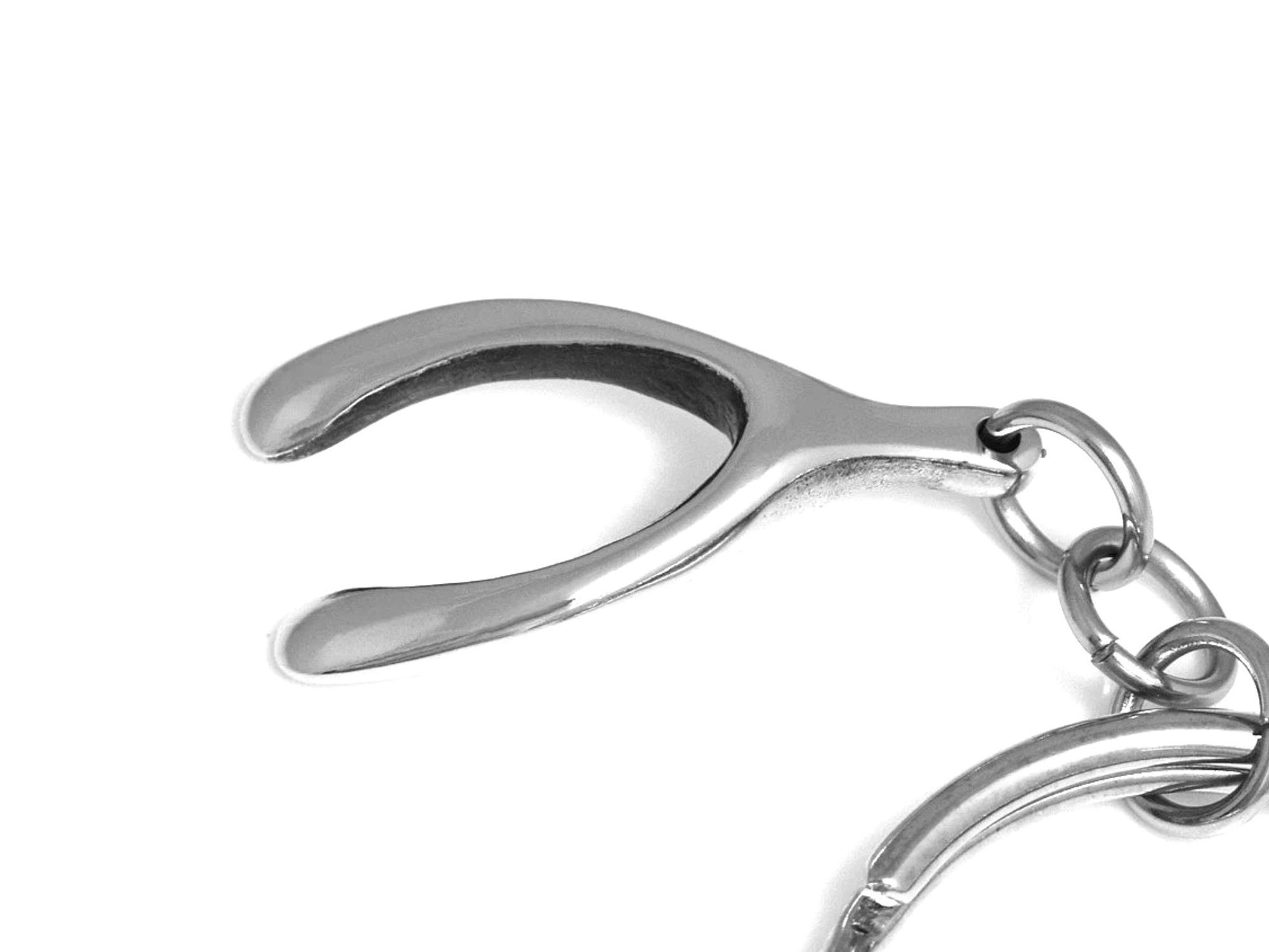 Önskeben Nyckelring, Tur Accessoar, Lyckoamulett Nyckelhållare i Tenn och Stål - 4