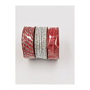 Cord Set-  Silver and Red