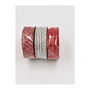Cord Set-  Silver and Red
