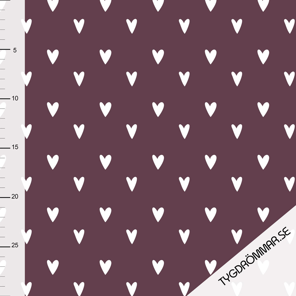 HEARTS RIBBED - EGGPLANT - 4