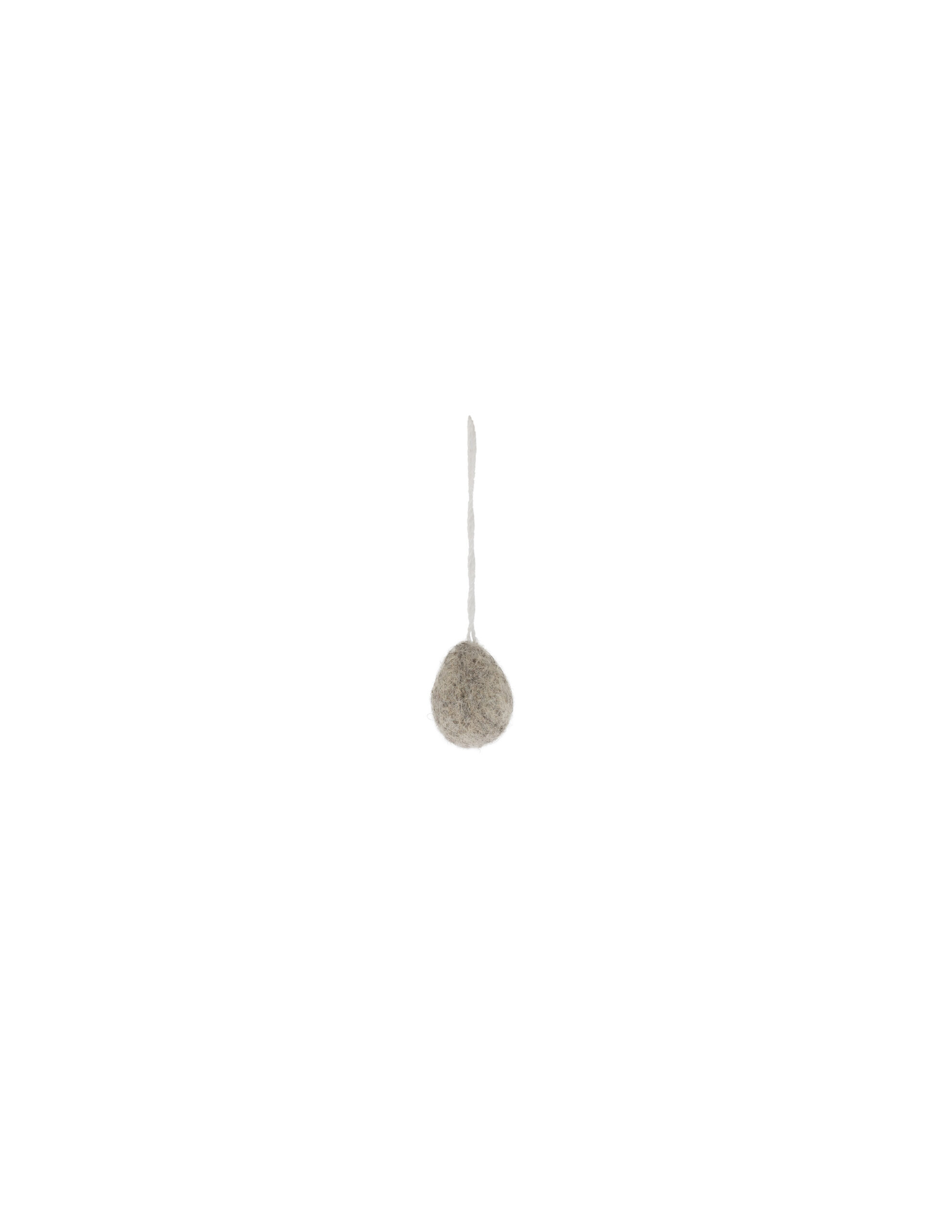 Wool eggs - Easter eggs - Eggs - Hanging decoration - Grey - 13
