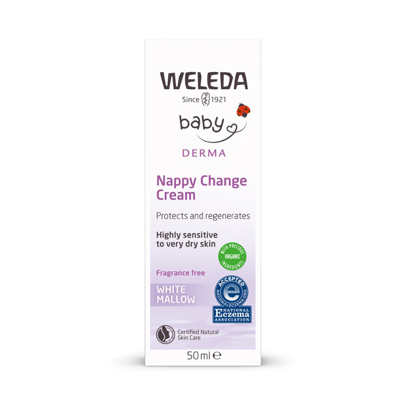 White Mallow Nappy Change Cream 50ml - Weleda