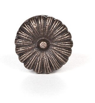 Knopp blomma antik mässingfärgad metall shabby chic lantlig stil