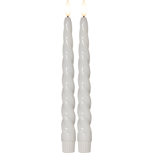 LED Antikljus Flamme Shine Vita 2-pack  - 2