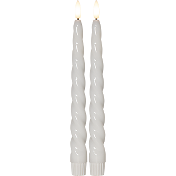 LED Antikljus Flamme Shine Vita 2-pack 