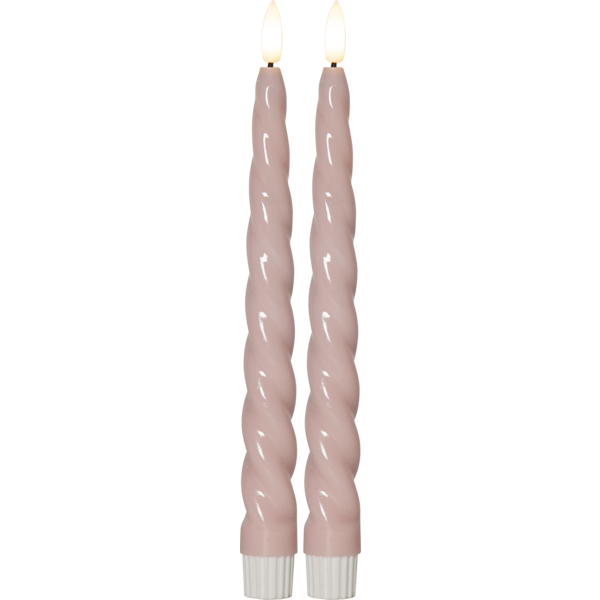LED Antikljus Flamme Shine Rosa 2-pack  - 2