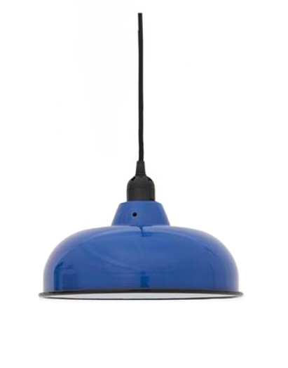 Taklampa emalj blå