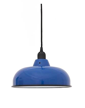 Taklampa emalj blå