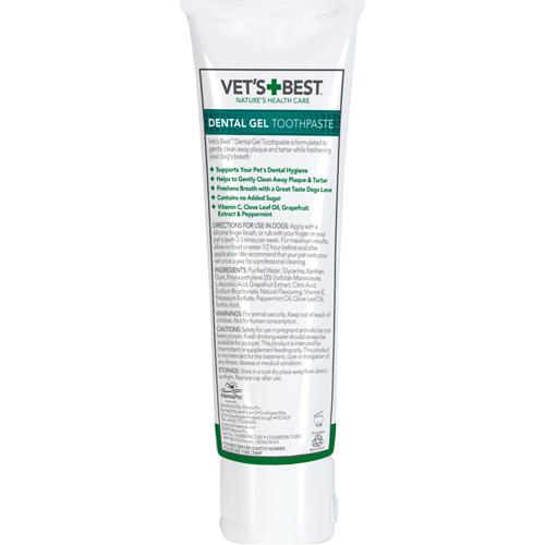 Vets Best Tandpasta, 100 g inkl silkon-fingerborste - 3