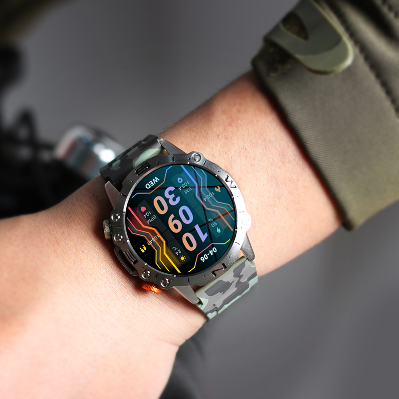 Philippe Palmer Smart Watch LP69 AMOLED Green Camo - 9