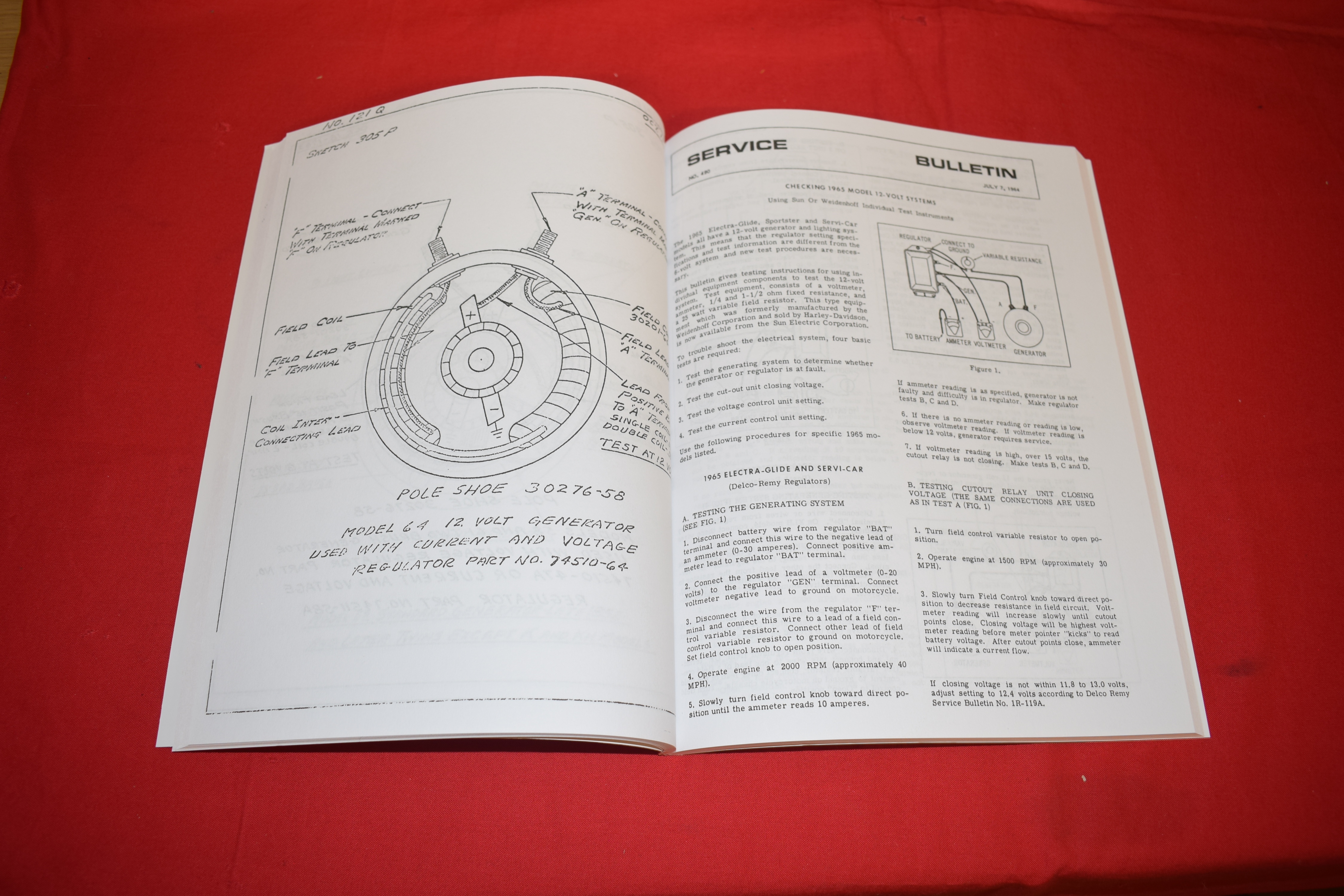 Service department bulletins book, shop dope Harley Volume 4