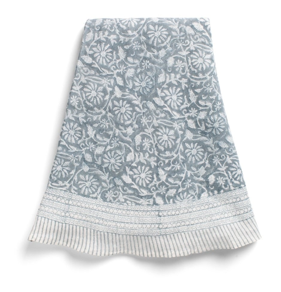 Chamois-margerita -rund linneduk-cashmere blue - 2