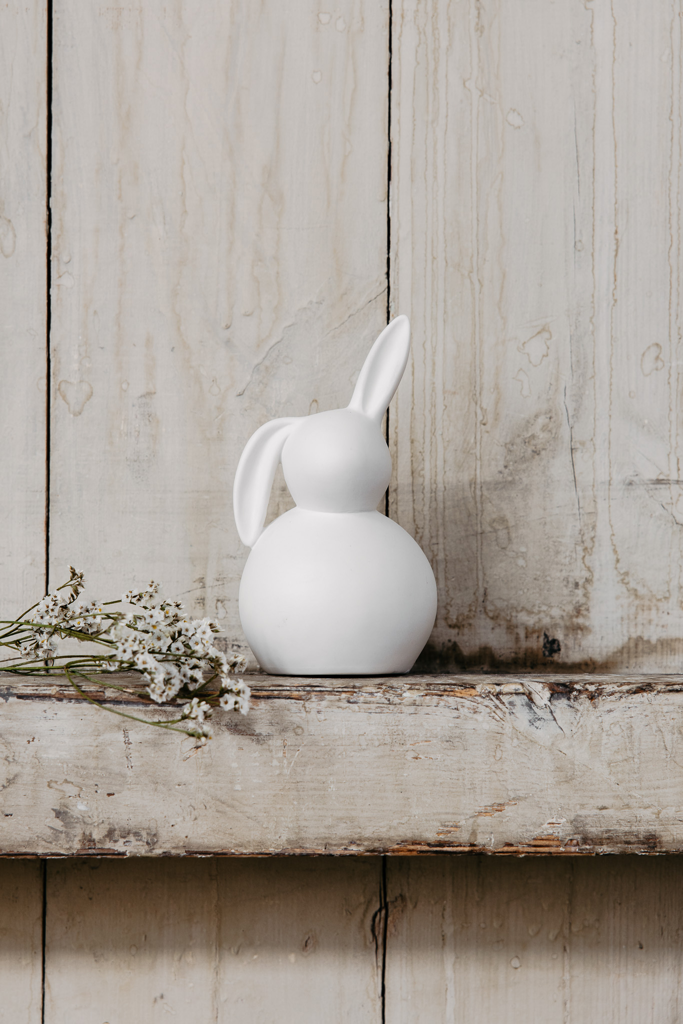 Märta - Rabbit - Hare - White Easter decoration - Small - 2