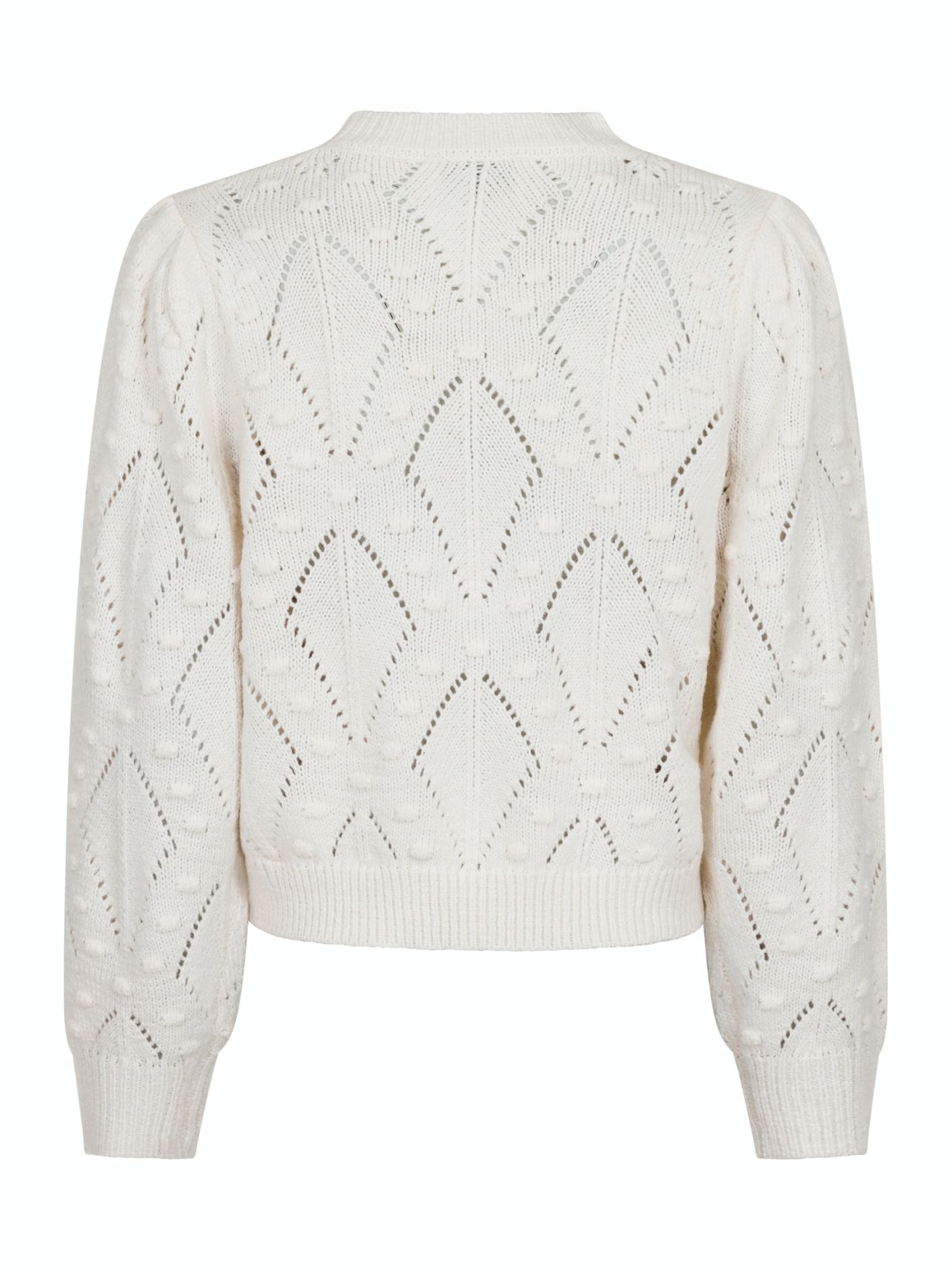 Neo Noir - Max Dot Knit Blouse Off White - 5