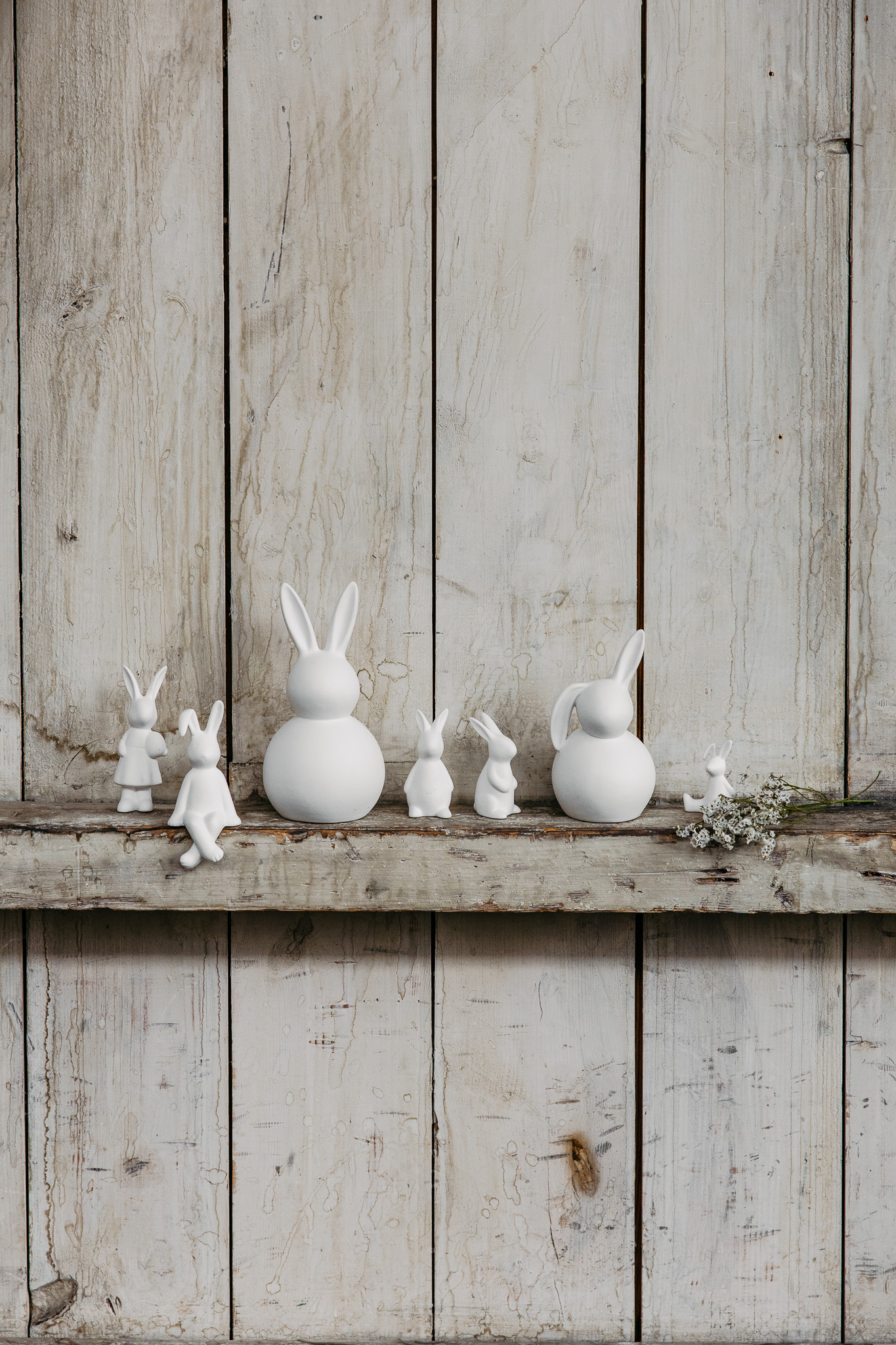 Märta - Rabbit - Hare - White Easter Decoration - Large - 2