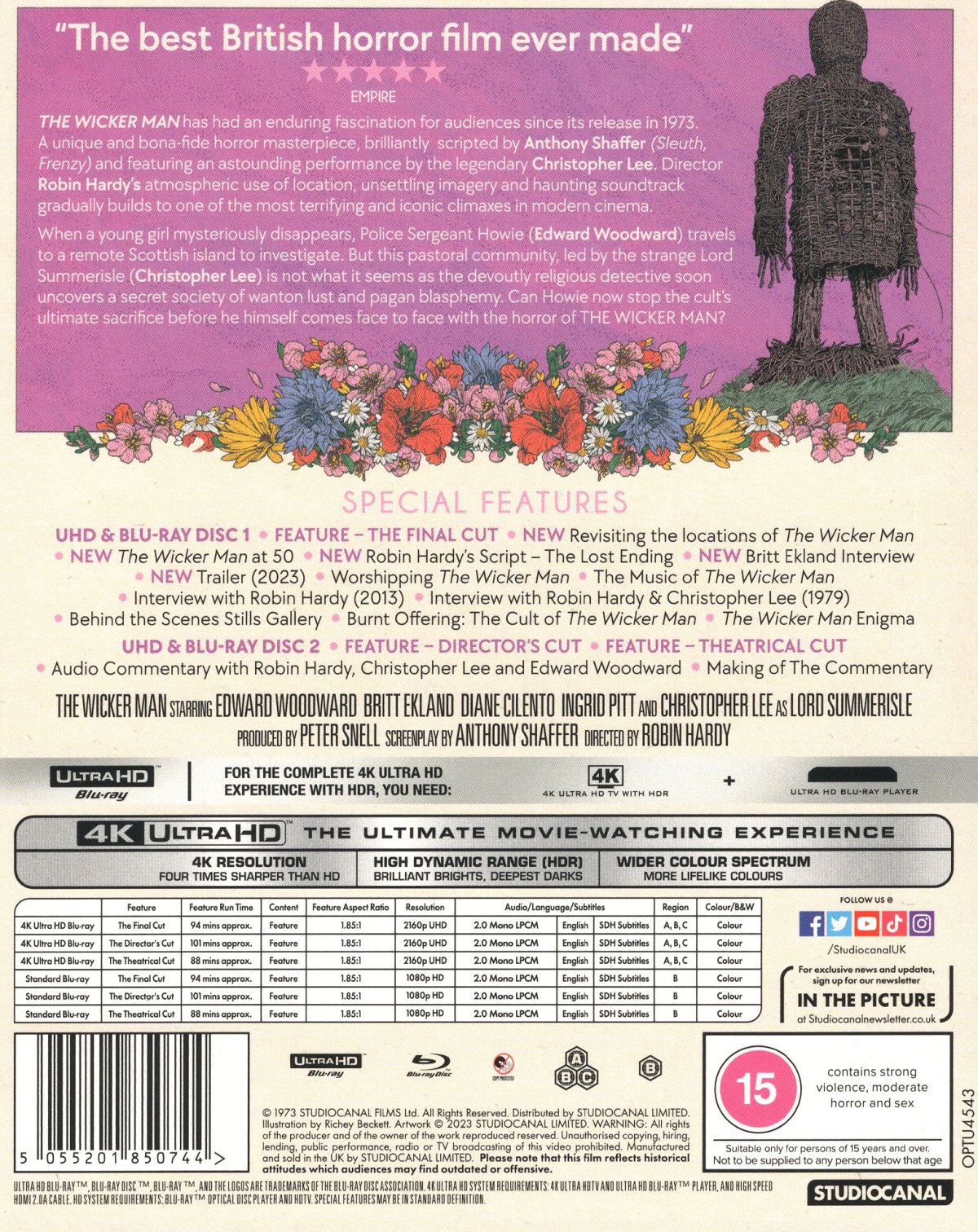 Wicker Man (ej svensk text) (4K Ultra HD + Blu-ray) - 2