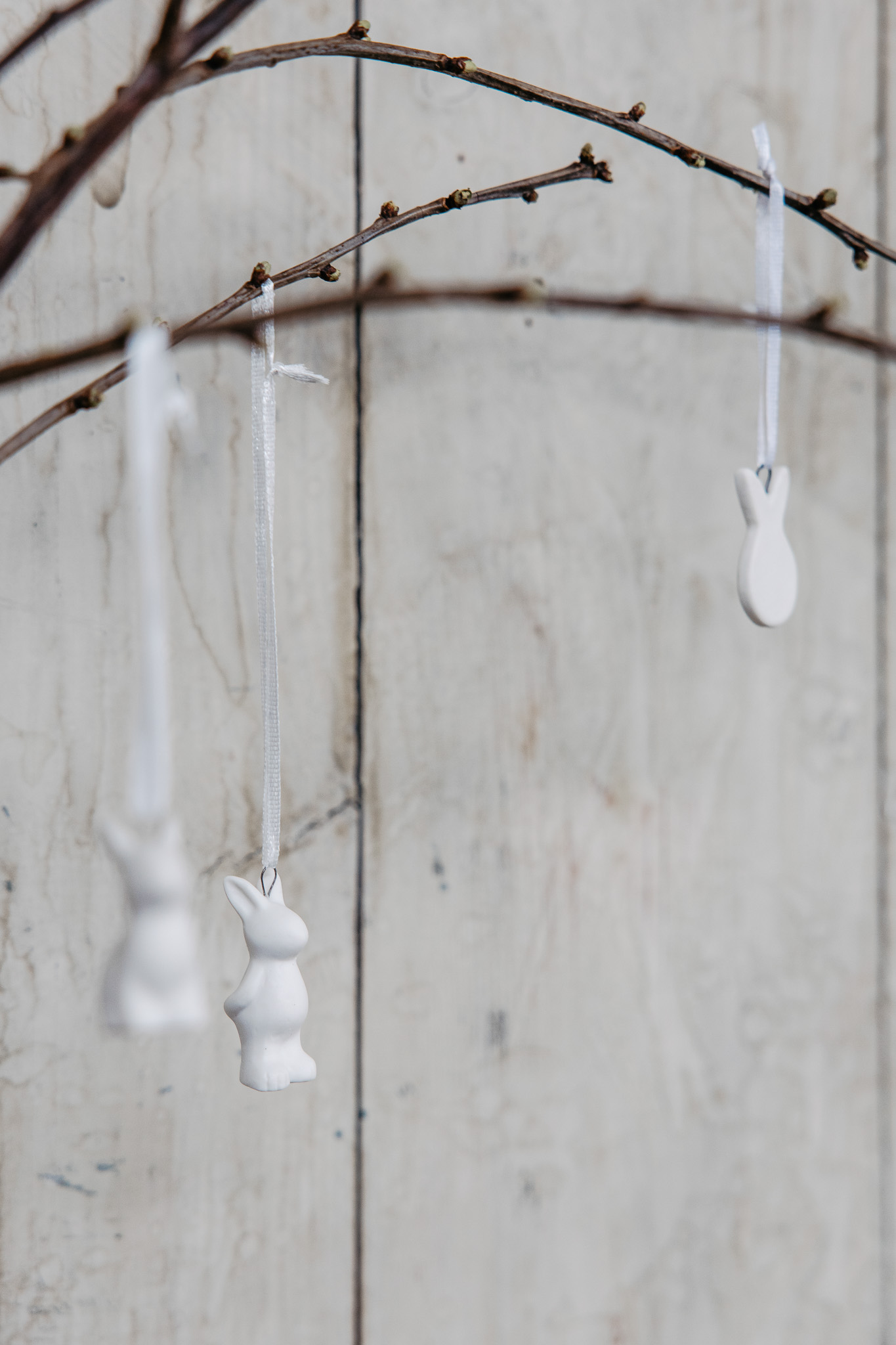 My - Rabbit - Hare - White Hanging Decoration - 3