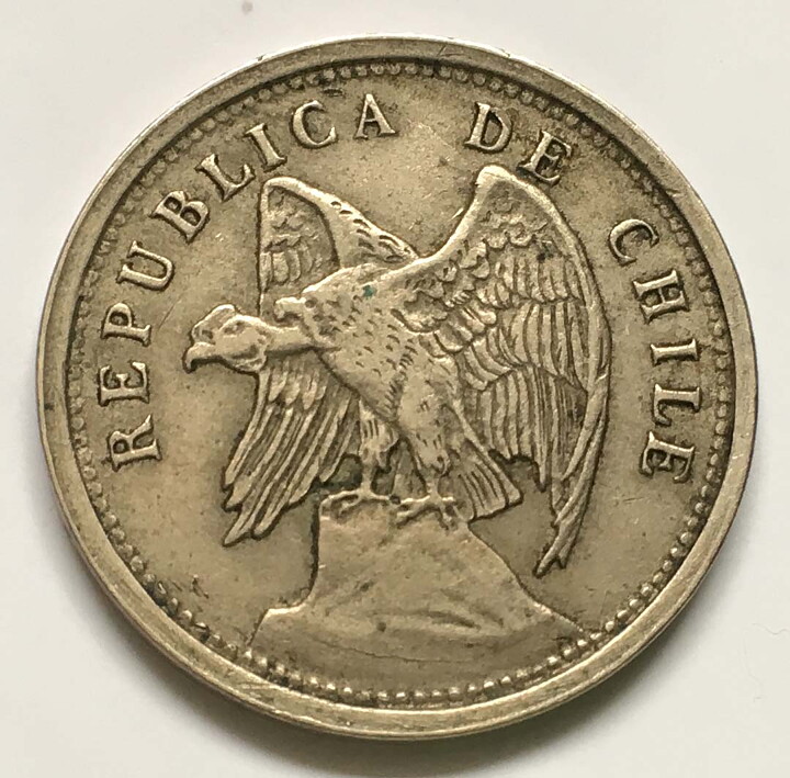 Chile 20 centavos 1925 1/1+