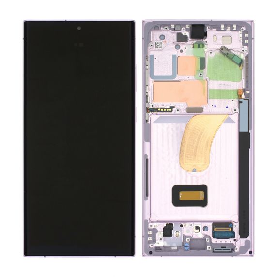 Original Samsung Galaxy S23 Ultra Skärm med LCD Display - Lavendel