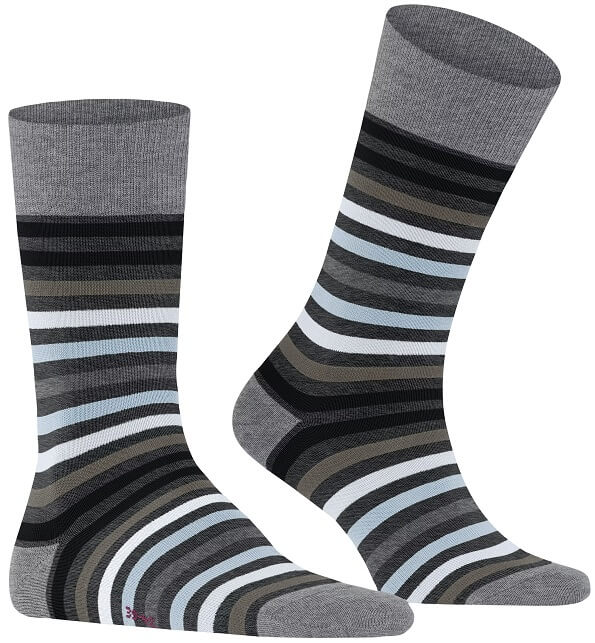 FALKE Tinted Stripe Merinoull Herr