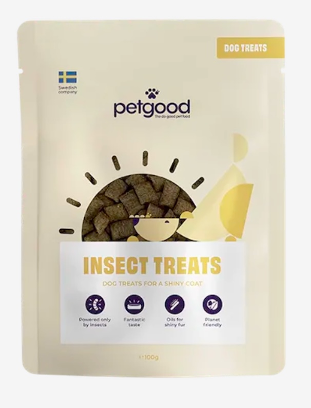 Petgood Insektsbaserat hundgodis för glänsande päls 100g