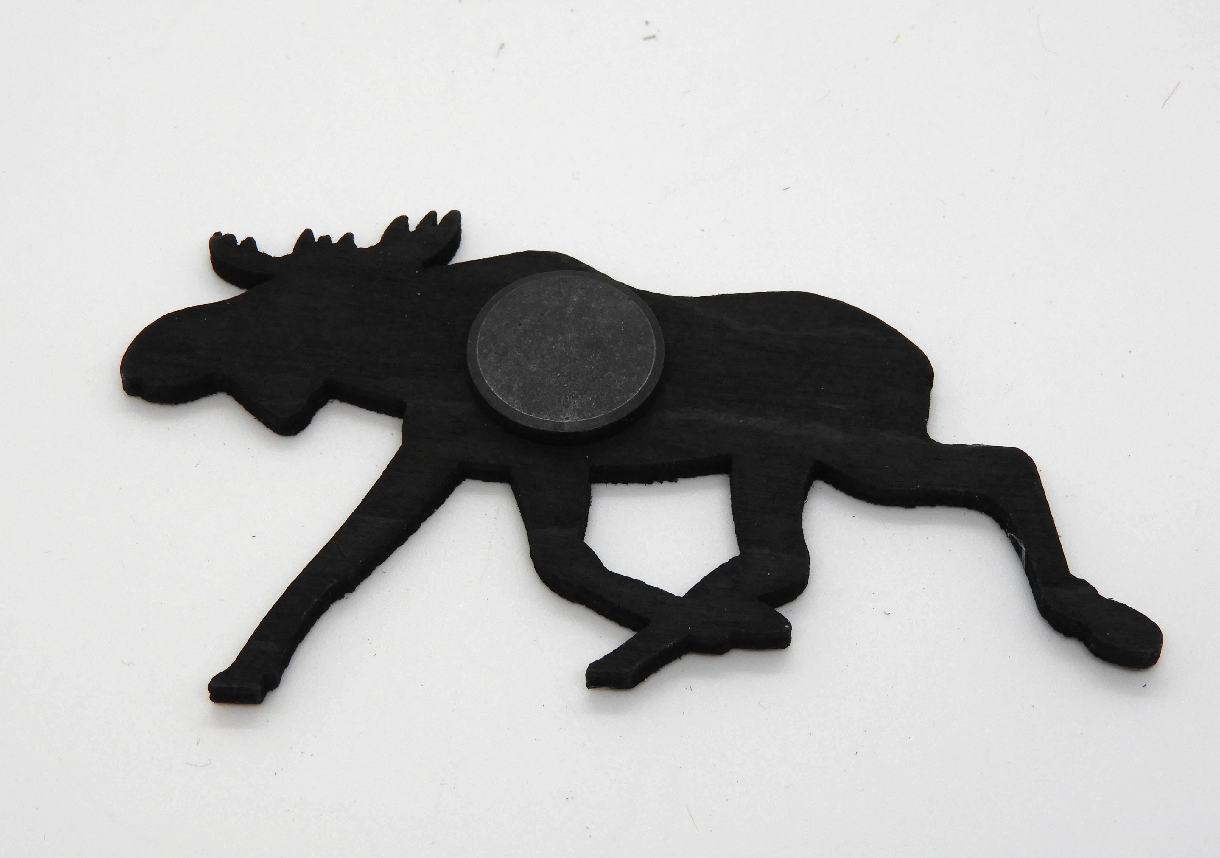 Kylskåpsmagnet  Älg Svart - 2