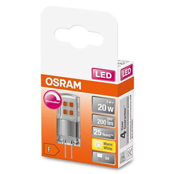 LED-lampa, pin G4, 12V, dimbar