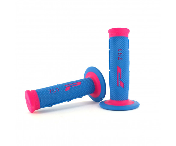 PROGRIP, 791 DUAL DENSITY HALF WAFFLE GUMMIHANDTAG, BLÅ ROSA - 2