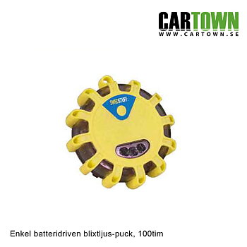 Blixtljus Varningsljus Puck, 1st batteri