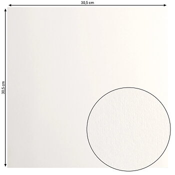 Florence - Cardstock Paper Smooth 12x12 - Off-White 100 pack 