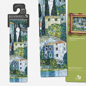 Classics : Bookmark Collection - Kirche in Cassone - Dubbelt magnetbokmärke med konstmotiv