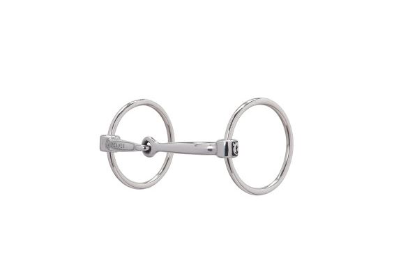 Embout Snaffle Bouche Cuivre Et Inox, Anneau Plat