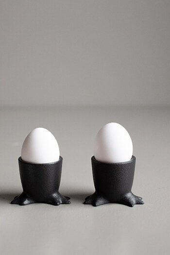 Äggkopp med fötter - Walking Egg Cup - Cast Iron - Keramik - DBKD