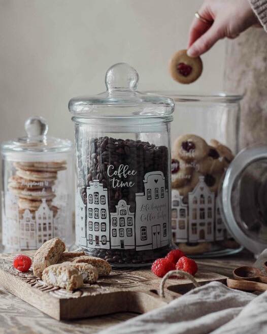 Glass jar - Good stuff brings family together - 15x16x29 cm - Majas Cottage - 9